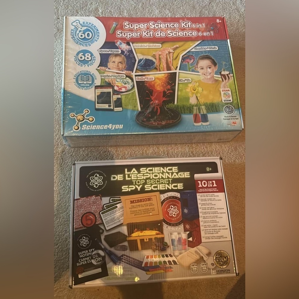 Brand new science kits
